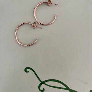 Rose Gold Hoop Earrings
